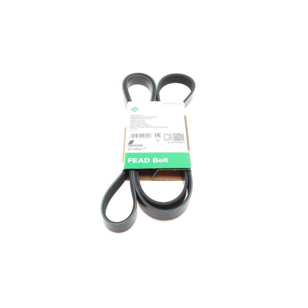 Ремінь генератора Mercedes Sprinter 2.9TDI -AC/MB Vito W638 96- FB 6PK2080 INA