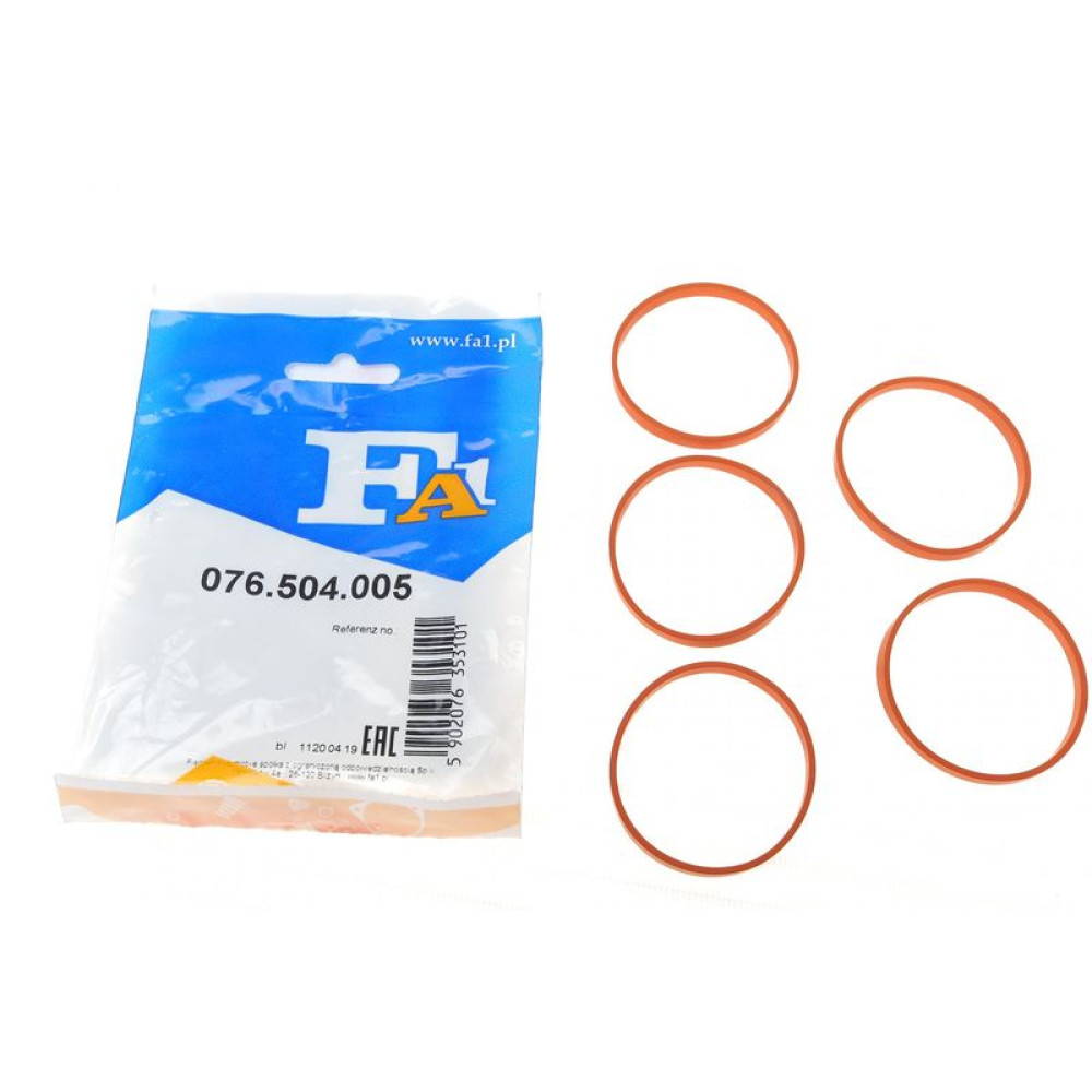 Прокладка патрубка інтеркулера ущільнююча Citroen Berlingo 1.6HDi 10-48.40x51.80x5.20 к-кт 5шт 076.504.005 FA1