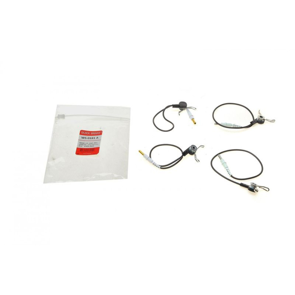 Датчик зносу гальмівних колодок передніх Peugeot Expert/Fiat Scudo 94-06 L=275mm/310mm К-кт 4 шт. - WS 0181 A QUICK BRAKE