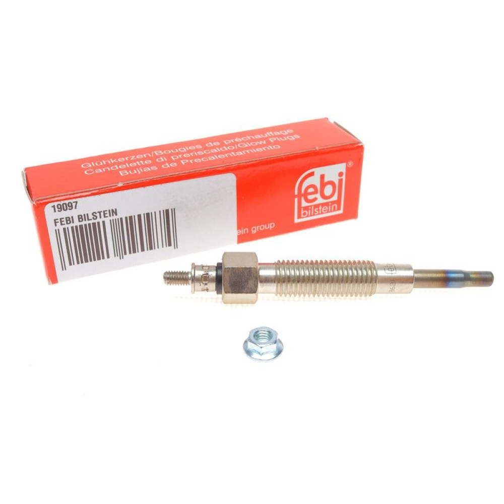 Свічка накала Hyundai Galloper I-II/H-1/H100/Terracan/Kia K2500 2.5D 08.91- - 19097 FEBI BILSTEIN