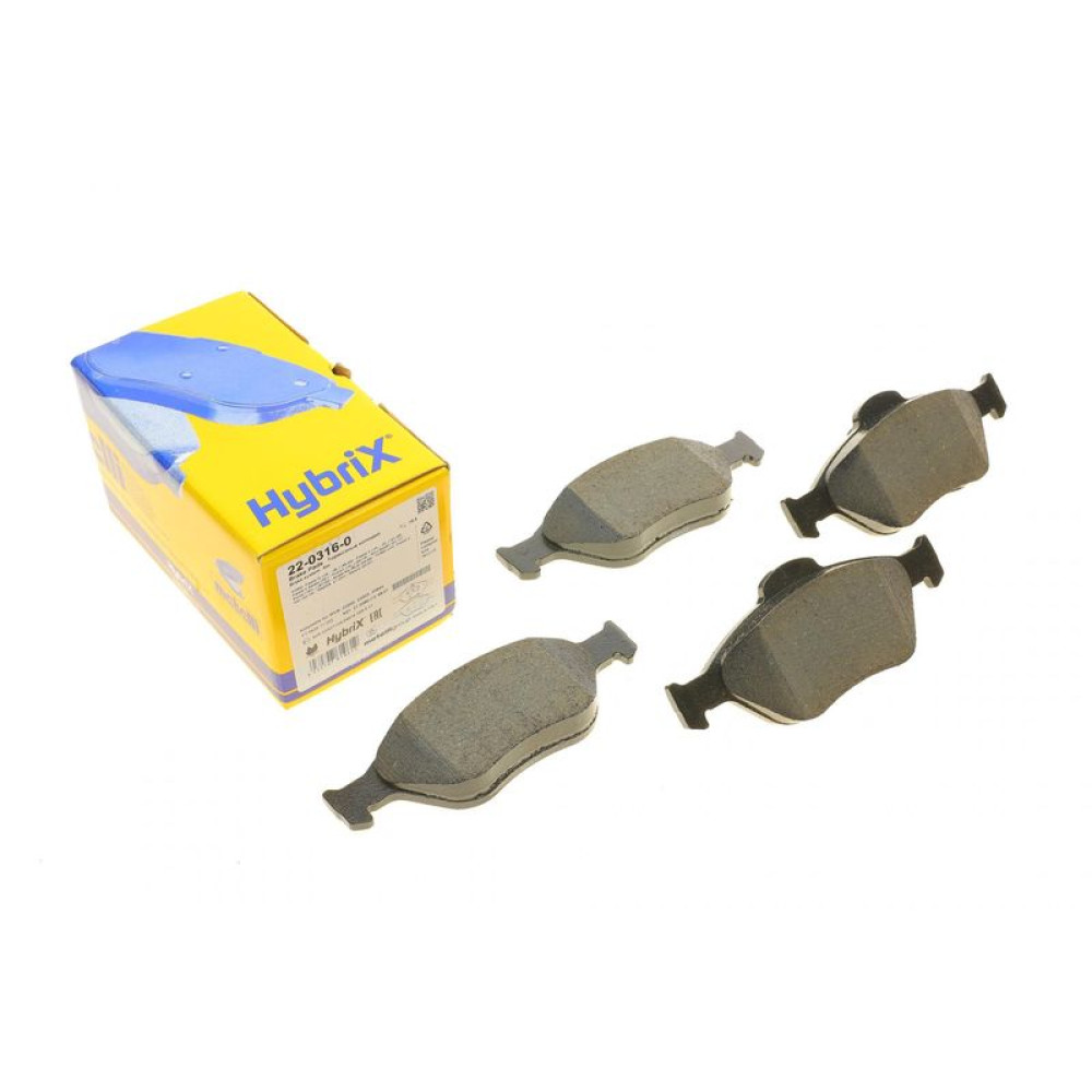Колодки гальмівні передні Ford Fiesta 95-10/Fusion/Ka 02-12/Puma/Mazda 121 96-03/Mazda 2 03-07 22-0316-0 METELLI
