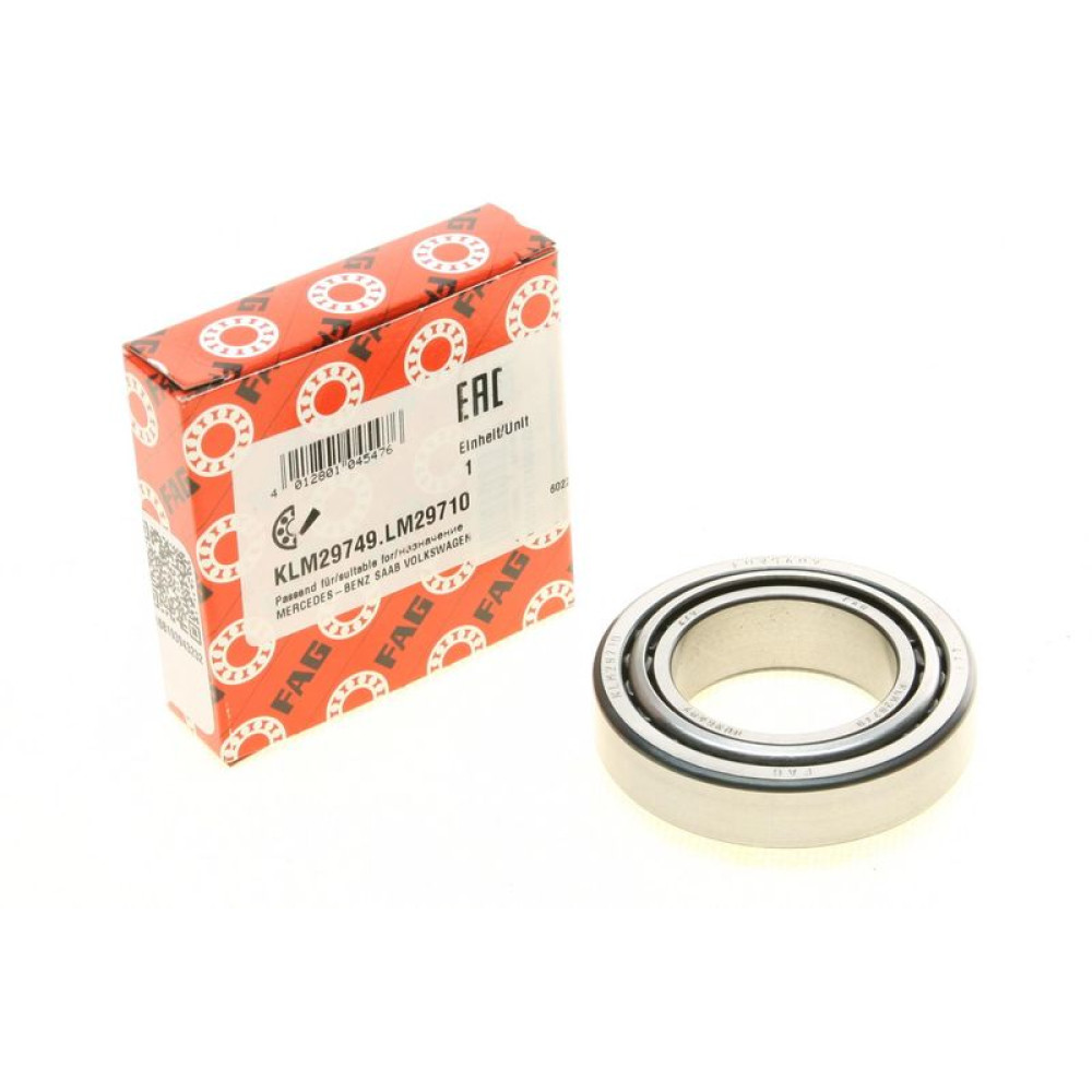 Підшипник КПП 38.1x65.088x18.34, MB716/722 / VW 01M/02A/02B/02T/02U/02Z KLM29749.LM29710 FAG
