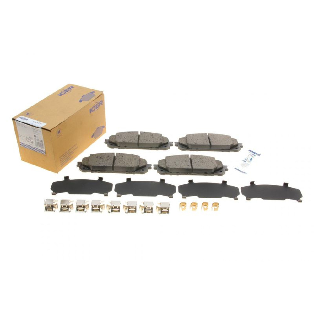 Колодки гальмівні передні Jeep Cherokee 13- 182177 ICER