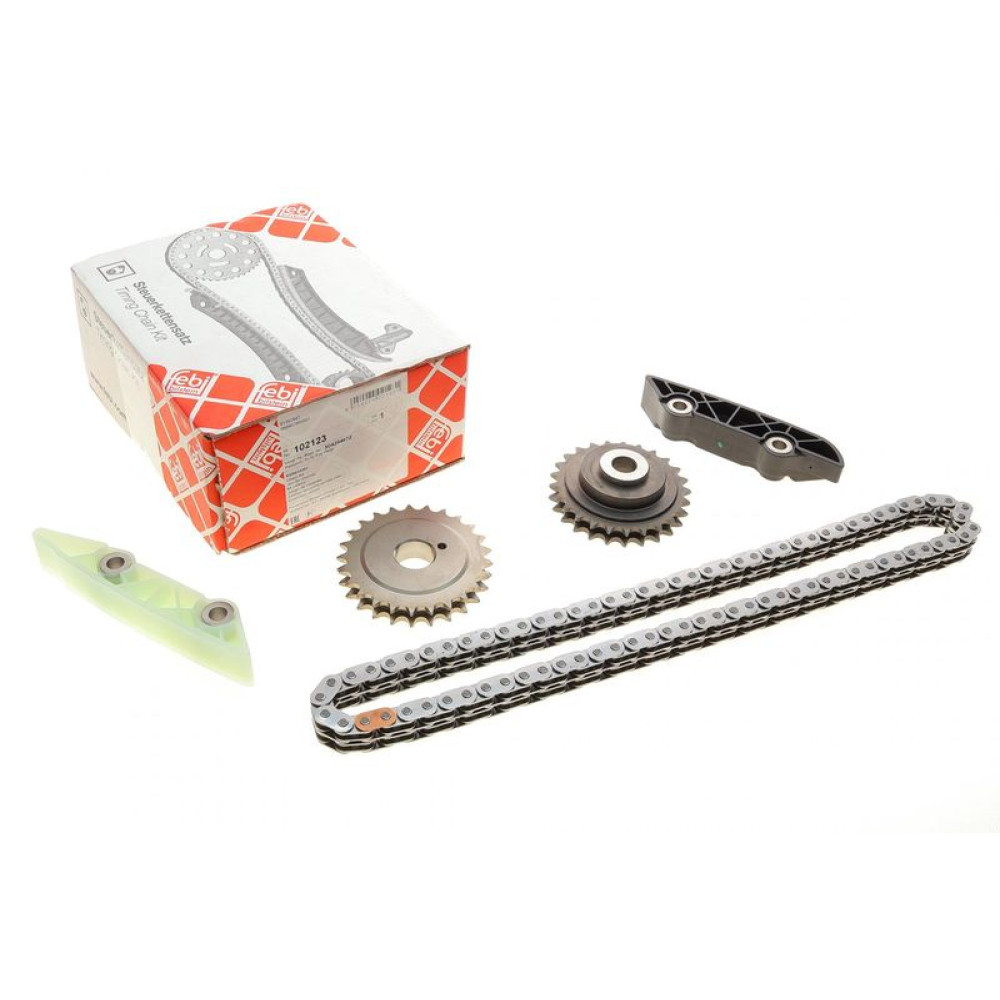Комплект цепи ГРМ Iveco Daily V/ Fiat Ducato 3.0D 10- Euro 5, 2 цепи + 2 натяжителя - 102123 FEBI BILSTEIN