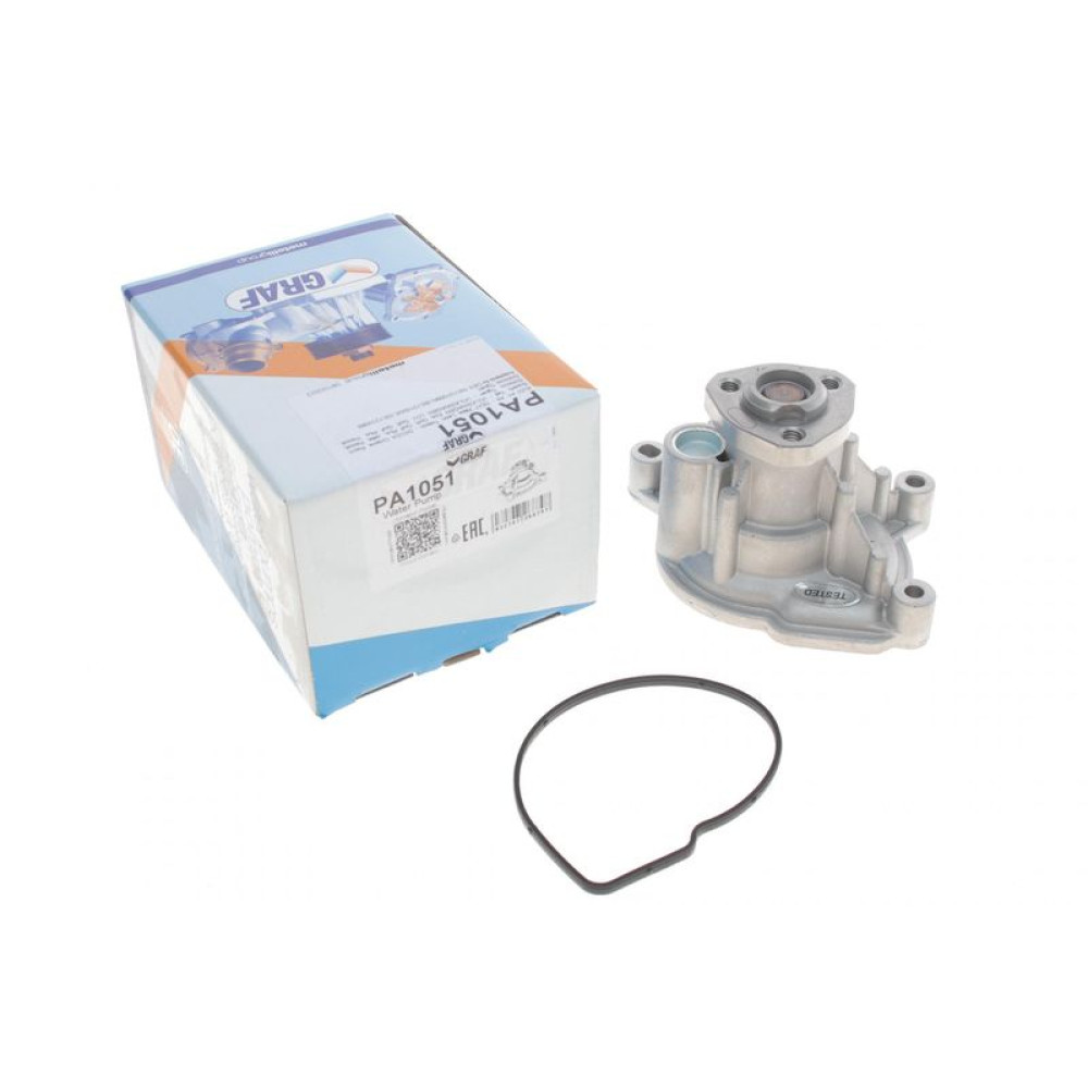 Насос воды Audi A1/A3/Skoda Octavia/SuperB/Rapid/VW Golf V/VI/Passat 1.4TFSI/TSI 07-B/B 7 лоп PA1051 GRAF
