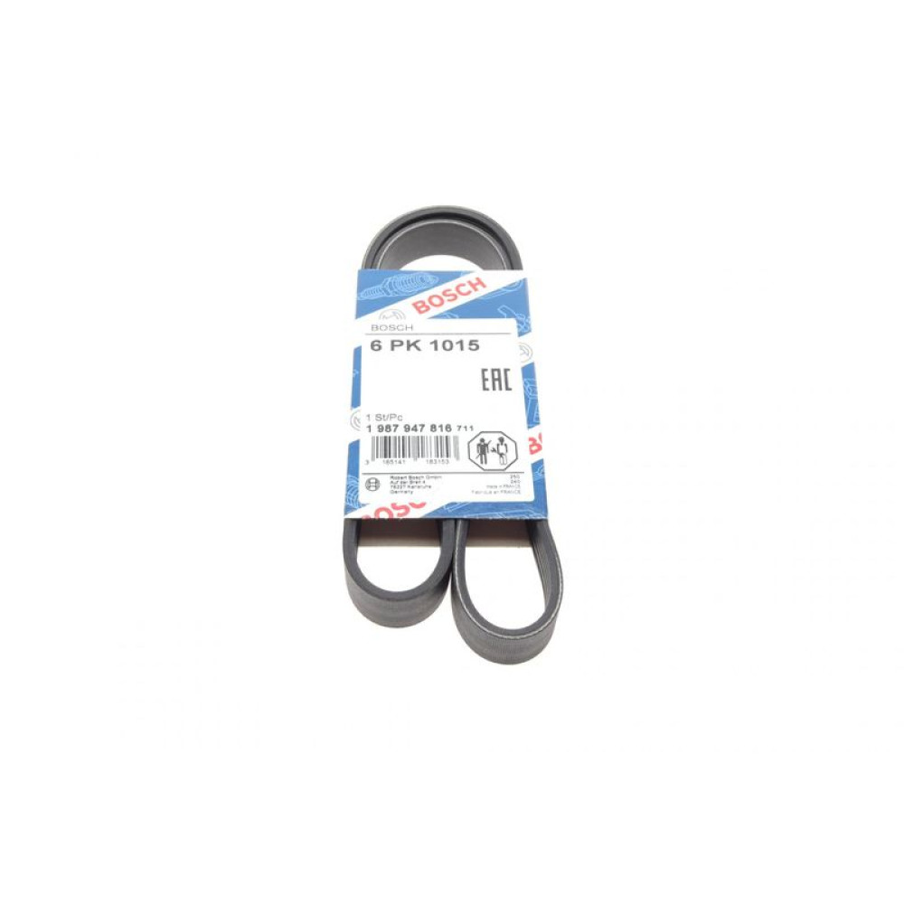 Ремень генератора Fiat Ducato 2.5D/TD 94- 6PK1015 - 1 987 947 816 BOSCH