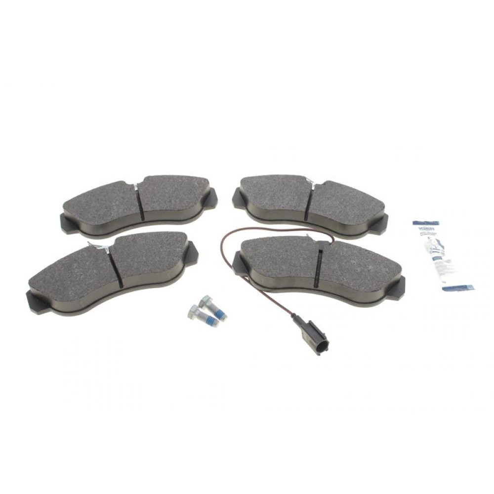 Колодки гальмівні передні Fiat Ducato/Citroen Jumper/Peugeot Boxer 94-02 +датчики L=300mm 141054-203 ICER