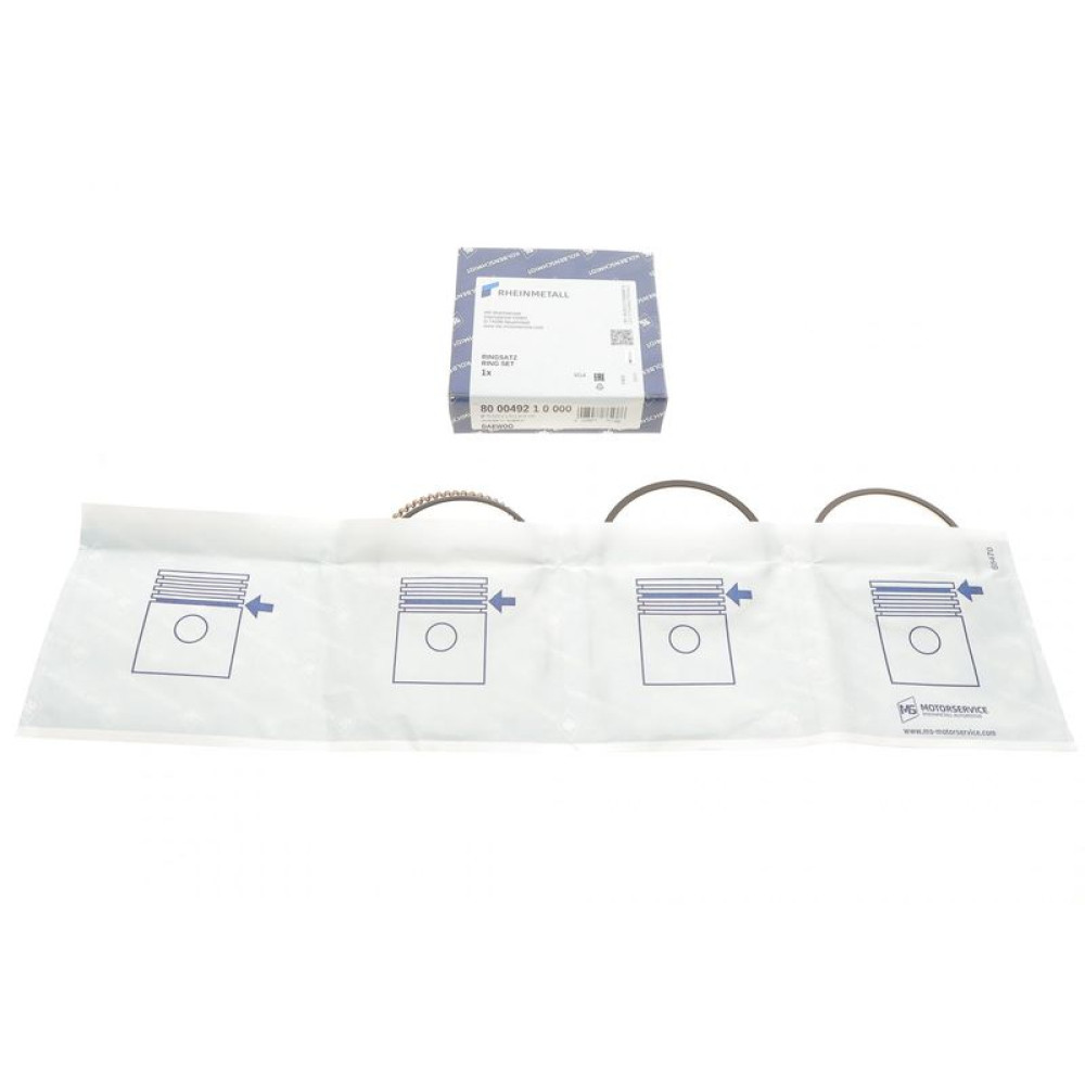 Кольца поршневые Daewoo Lanos 1.4/1.5i 97-01 76.50mm/STD 800049210000 KOLBENSCHMIDT