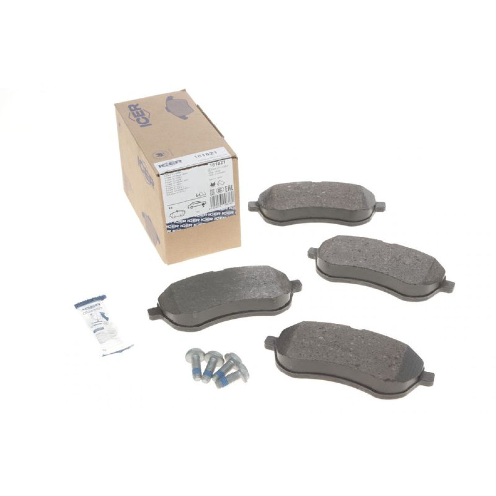 Колодки гальмівні передні Mercedes C-class W204/W205 07-/E-class W212 09-16/SLK R172 11- 181821 ICER