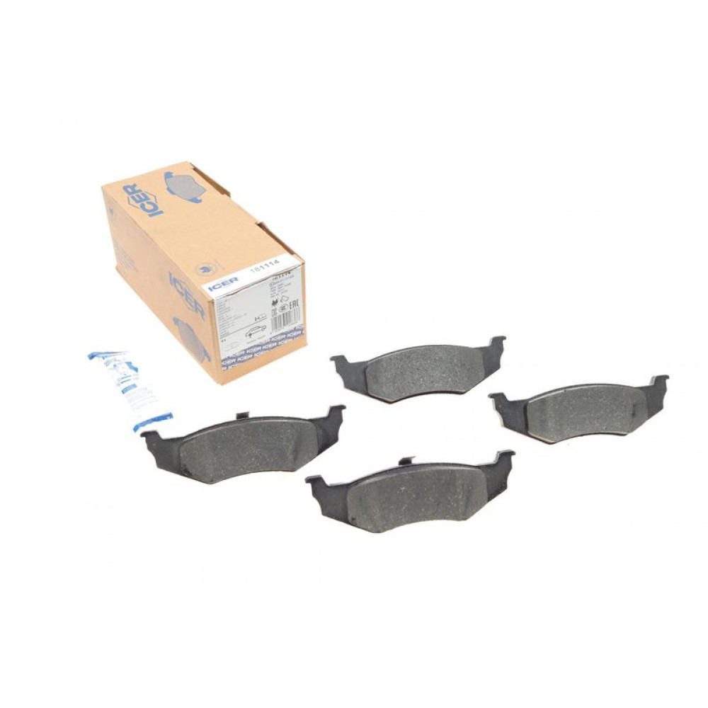 Колодки гальмівні задні Chrysler 300M 98-04/Neon 94-06/Cruiser 00-10/Voyager/Dodge Avenger 95-01 181114 ICER
