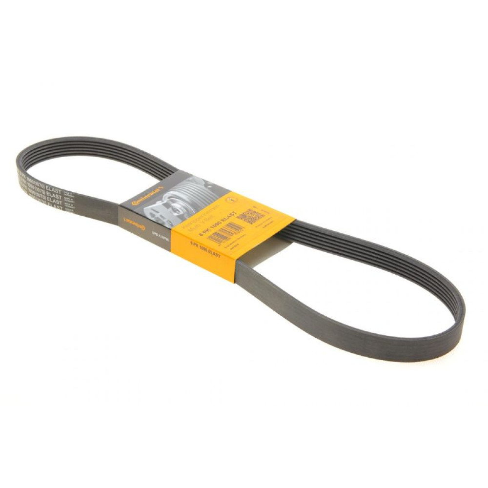 Ремінь генератора Citroen C3/C4/Peugeot 307 1.4-1.6HDi 02- 6PK1090 ELAST CONTINENTAL