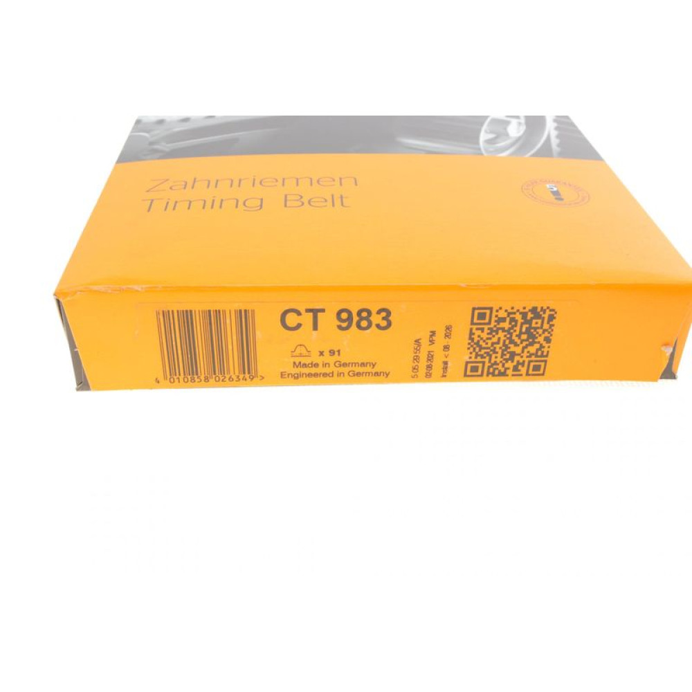 Ремень ГРМ Ford Transit Connect/Mondeo/Focus/Fiesta 1.8TDCi 99-15 91x20 CT983 CONTINENTAL