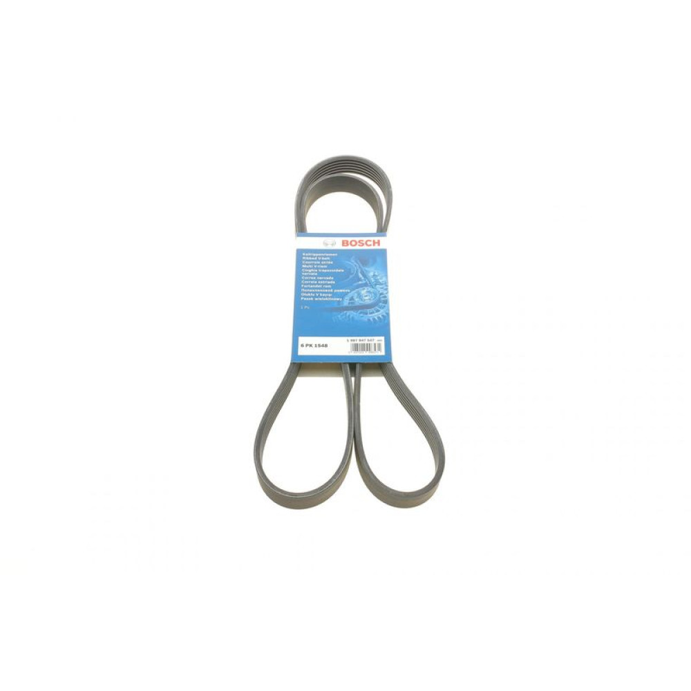 Ремень генератора Skoda Octavia 1.4/1.6 96-10/BMW 5 E60/X5 E53 01-09 N47/M62 6PK1548 - 1 987 947 547 BOSCH
