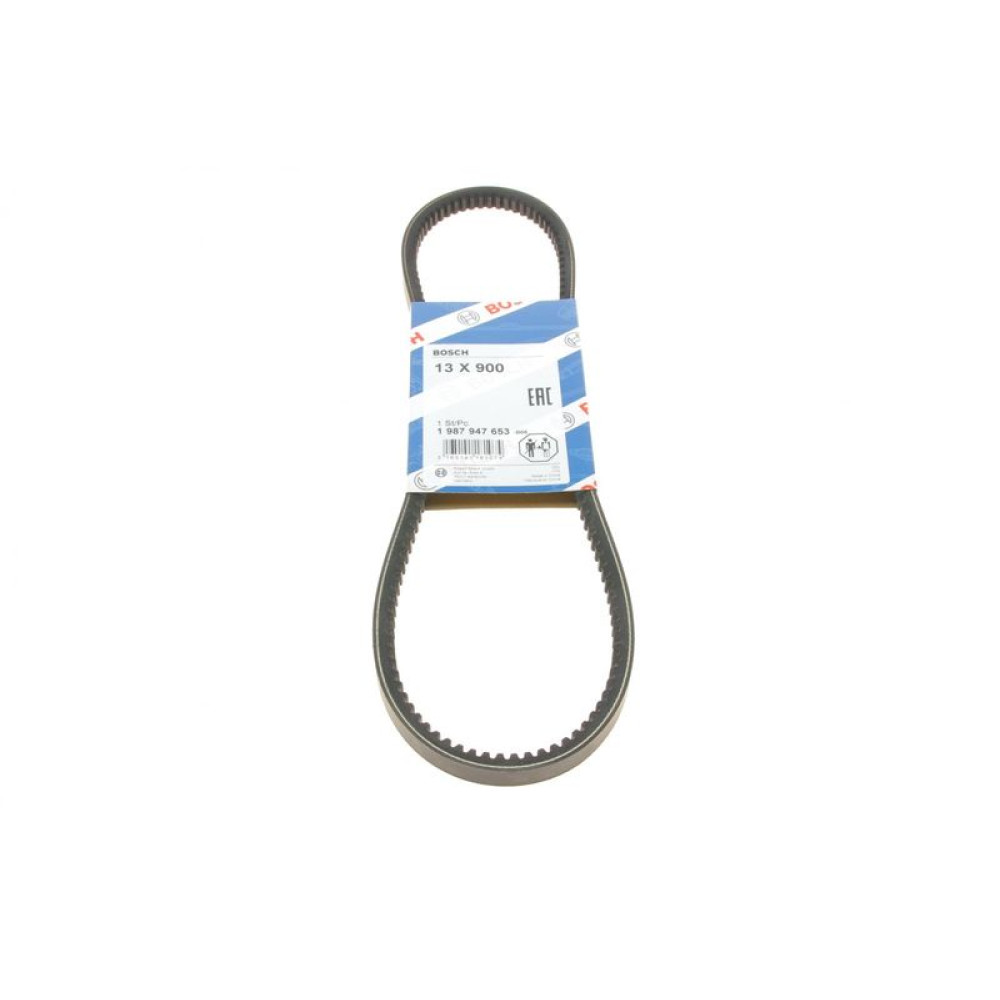 Ремінь генератора Mitsubushi L200 2.5D 01-15/Mazda 323/626 1.3-2.0 79-91 13x900 - 1 987 947 653 BOSCH