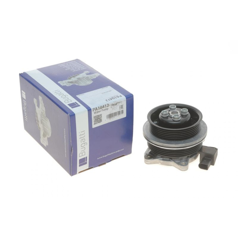 Насос воды Skoda Fabia/VW Passat 1.4TSI 09-14/Golf 1.4TSI 06-12/Tiguan 1.4TSI 08-18 7 лоп 11 кан PA10412 BUGATTI