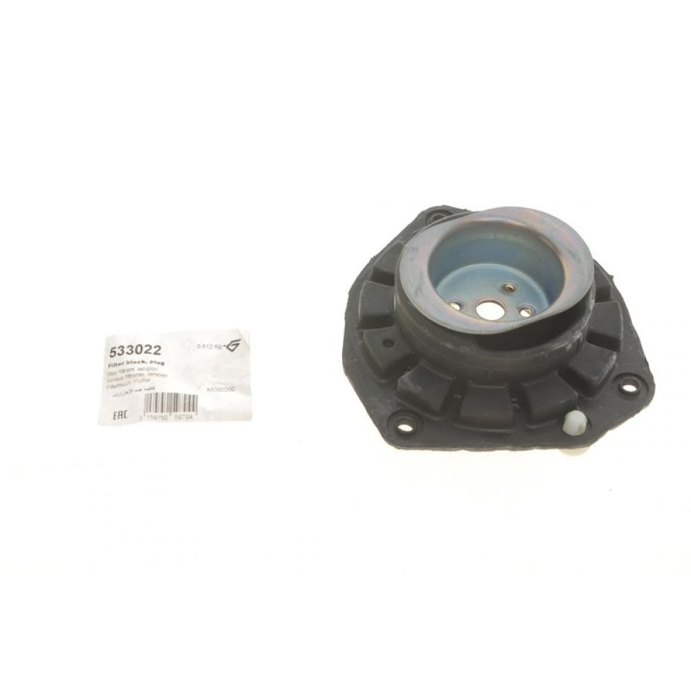 Подушка амортизатора переднього Renault Megane II/Scenic II 04- 533022 HUTCHINSON