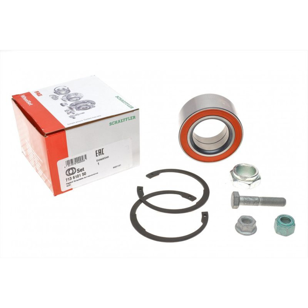 Підшипник маточини передньої Audi 100 Avant 44, 44Q, C3, 08/82 - 11/90 713 6101 50 FAG