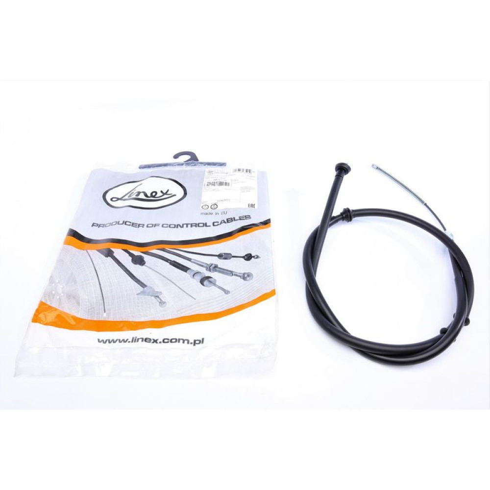 Трос ручника L Fiat Fiorino/Citroen Nemo 07-1662/1407mm 09.01.75 LINEX Трос ручника L Fiat Fiorino/Citroen Nemo 07-1662/1407mm 09.01.75 LINEX