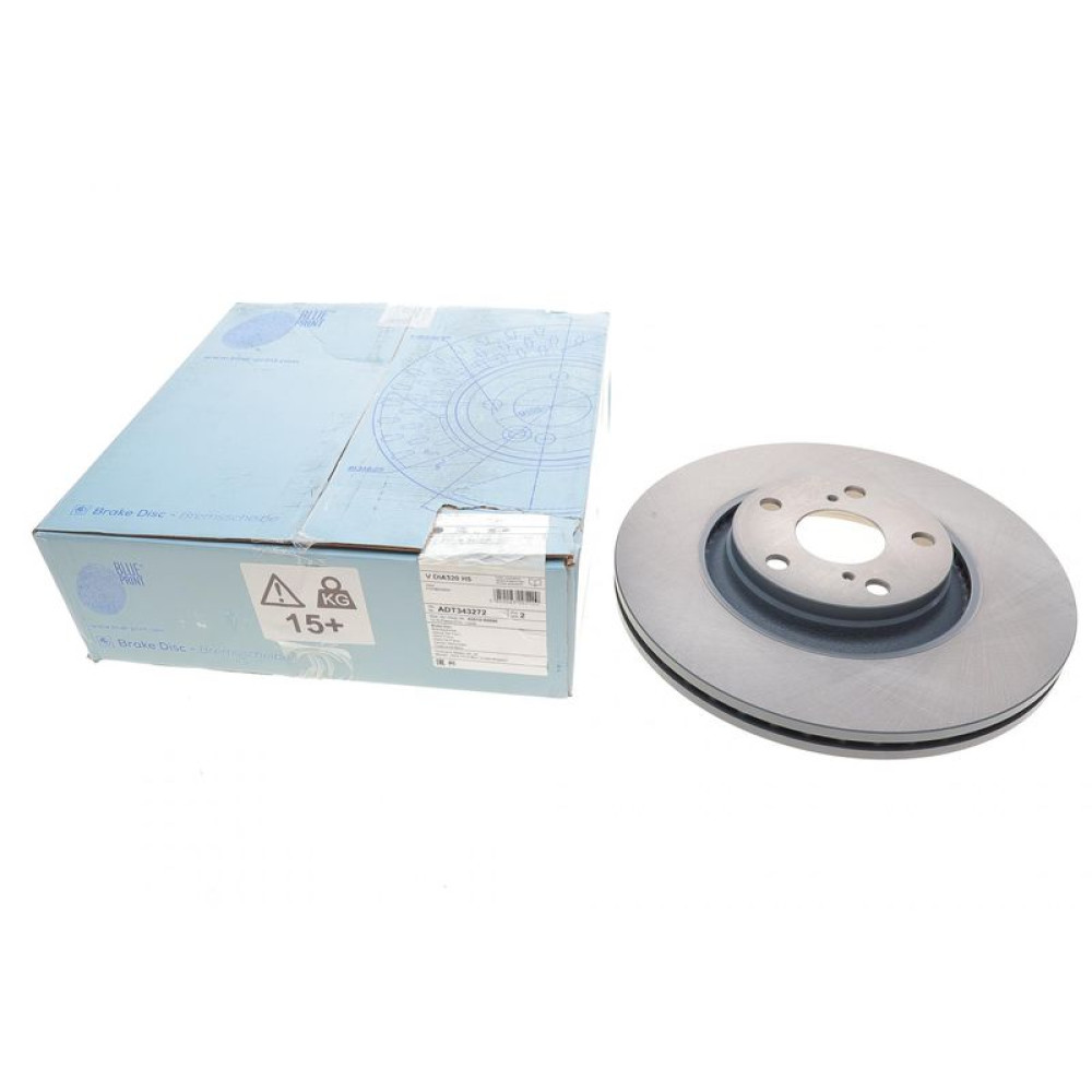 Диск гальмівний передній Toyota Avensis/Verso 08- 320x26 ADT343272 BLUE PRINT