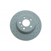 Диск тормозной задний BMW 5 F10/F11/6 F06/F13/7 F01-04 09-345x24 с отверстиями вент. - 150.3480.52 ZIMMERMANN