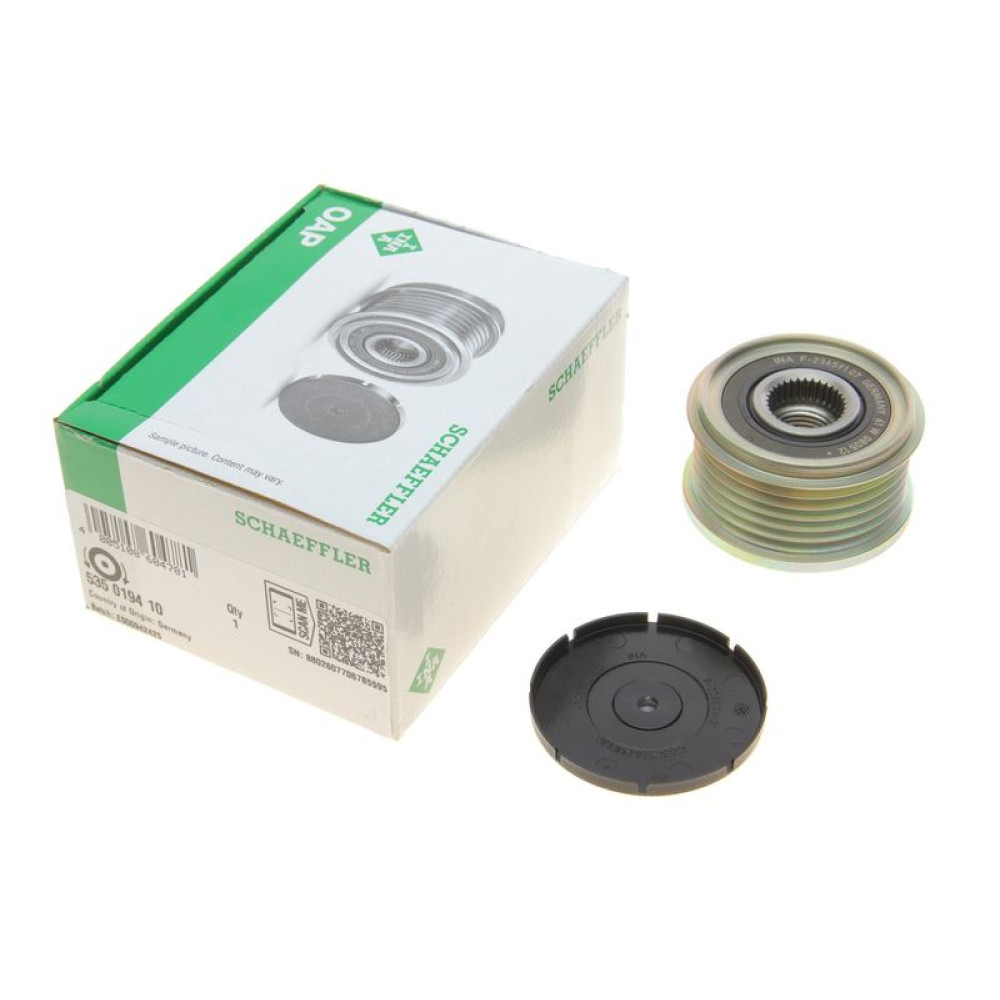 Шків генератора Citroen Berlingo/Jumpy/Jumper/Nemo 1.4/1.6/2.0/2.2HDi 535 0194 10 INA