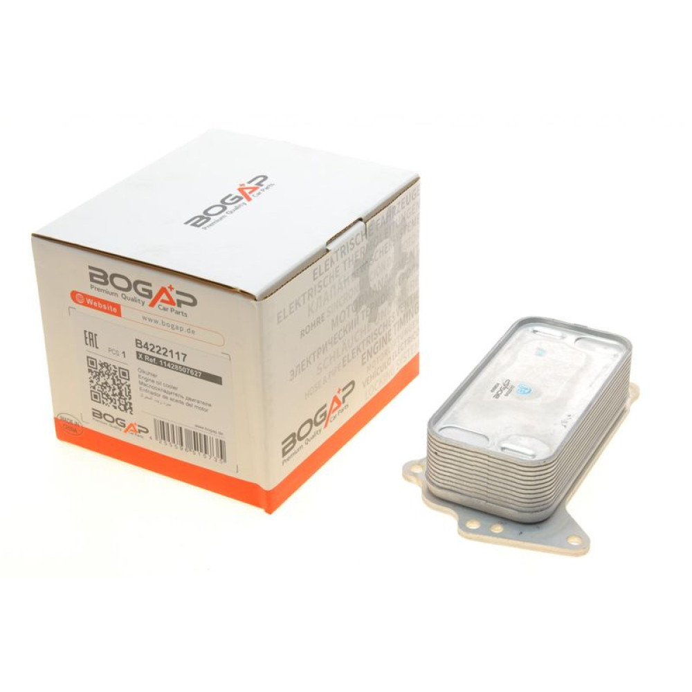 Радіатор масляний BMW 1 F20/3 F30/5 F11/X3 F25 07-18 теплообмінник N47 B4222117 BOGAP