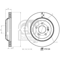 Диск тормозной задний Mercedes S-class W222 13-320x24 - 175134 FEBI BILSTEIN