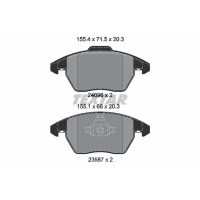Колодки тормозные передние Audi A1/Seat Ibiza/VW Polo 10- Teves Q+ - 2469601 TEXTAR