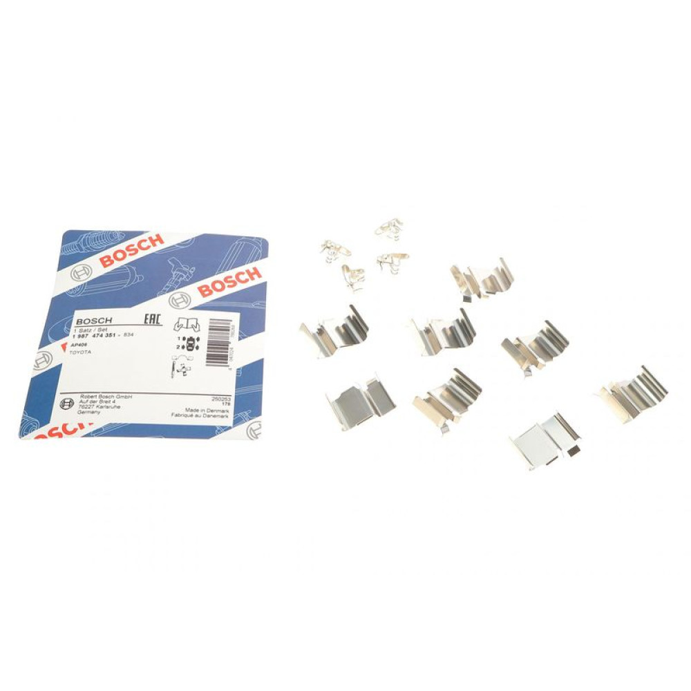 Планка супорта заднього прижимна к-кт Toyota Land Cruiser 09- - 1 987 474 351 BOSCH