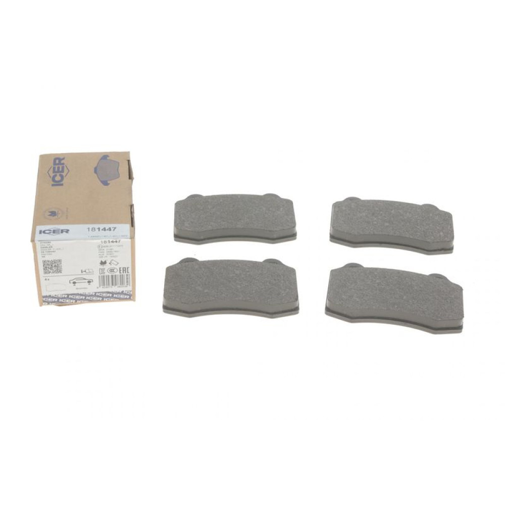 Колодки гальмівні передні/задні Peugeot 208 12-19/Seat Ibiza II 00-02/Volvo S60/V70 II 02-10 181447 ICER
