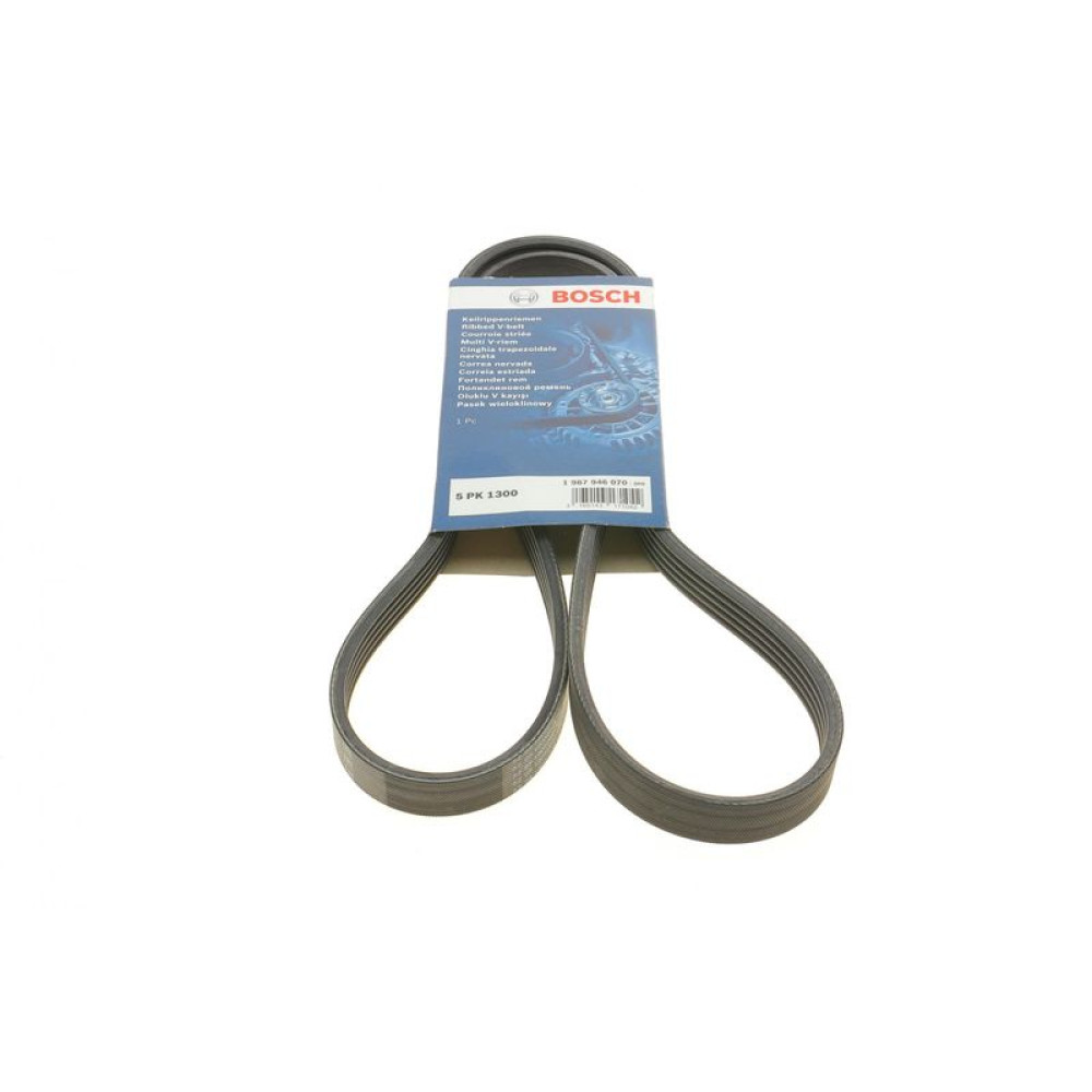 Ремень генератора VW Passat B5/Audi A4/A6 1.6/1.8/2.0 95-05/MB A-class W169 1.5-2.0 04-125PK1300 - 1 987 946 070 BOSCH