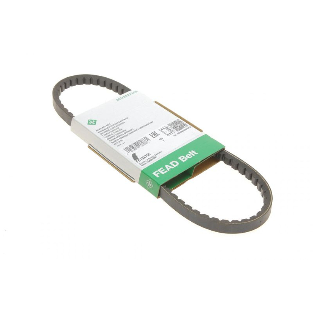 Ремень генератора Fiat Tipo 1.8 90-95/Mitsubishi Pajero 2.0i/2.6 83-90/L300 2.5D 83-04 FB 13X750 INA