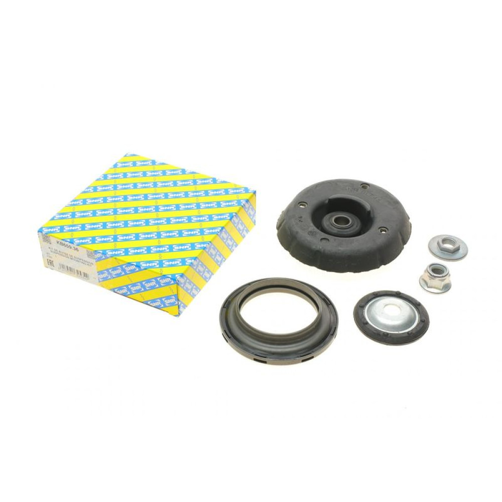 Подушка амортизатора переднього + підшипник Peugeot 208/301 08- - KB659.36 SNR