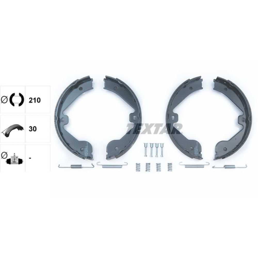 Колодки ручника VW Touareg/Land Rover Range Rover 02- 210x30 - 91062400 TEXTAR