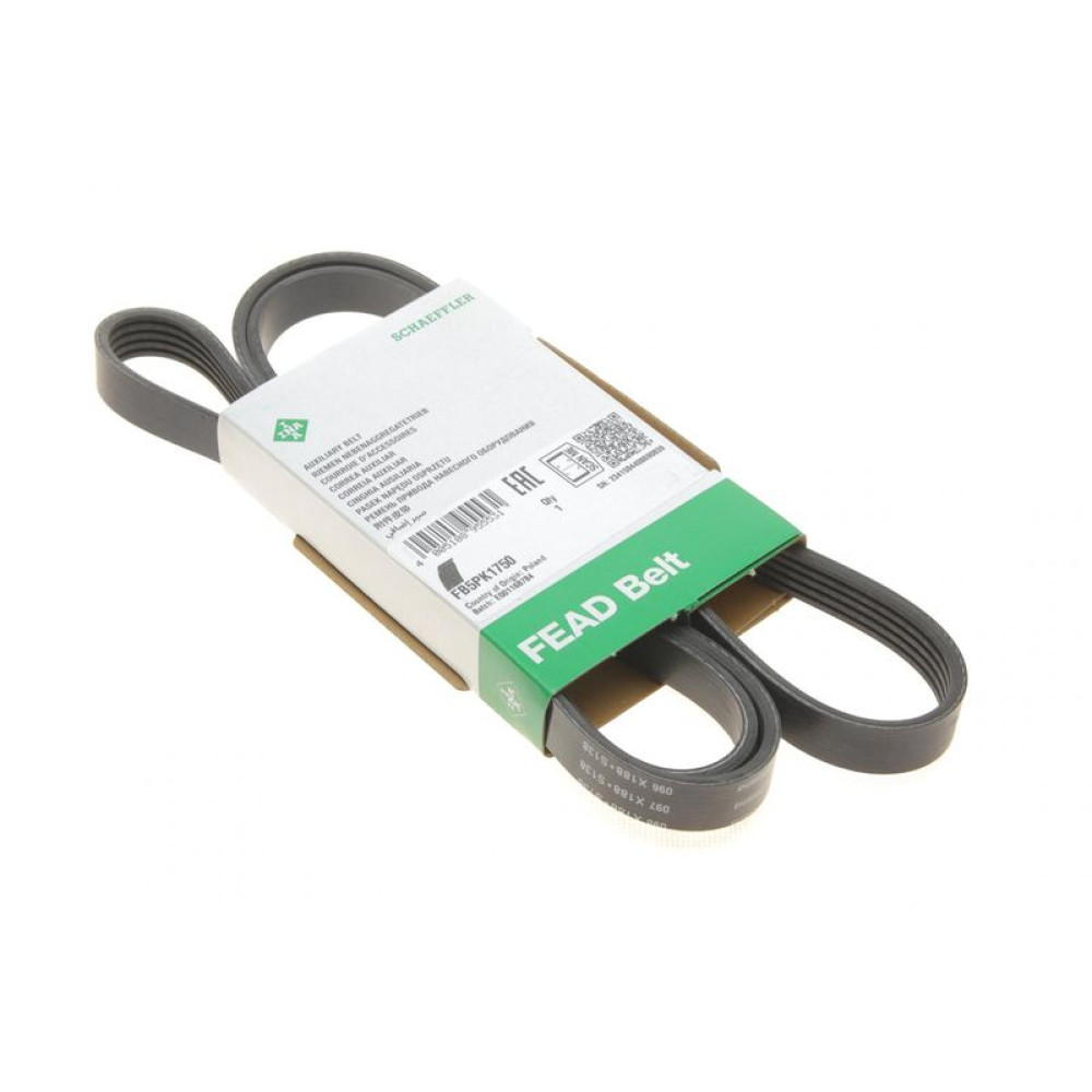 Ремень генератора Renault Kangoo 1.4/1.6i, 97- 5PK1750 FB 5PK1750 INA