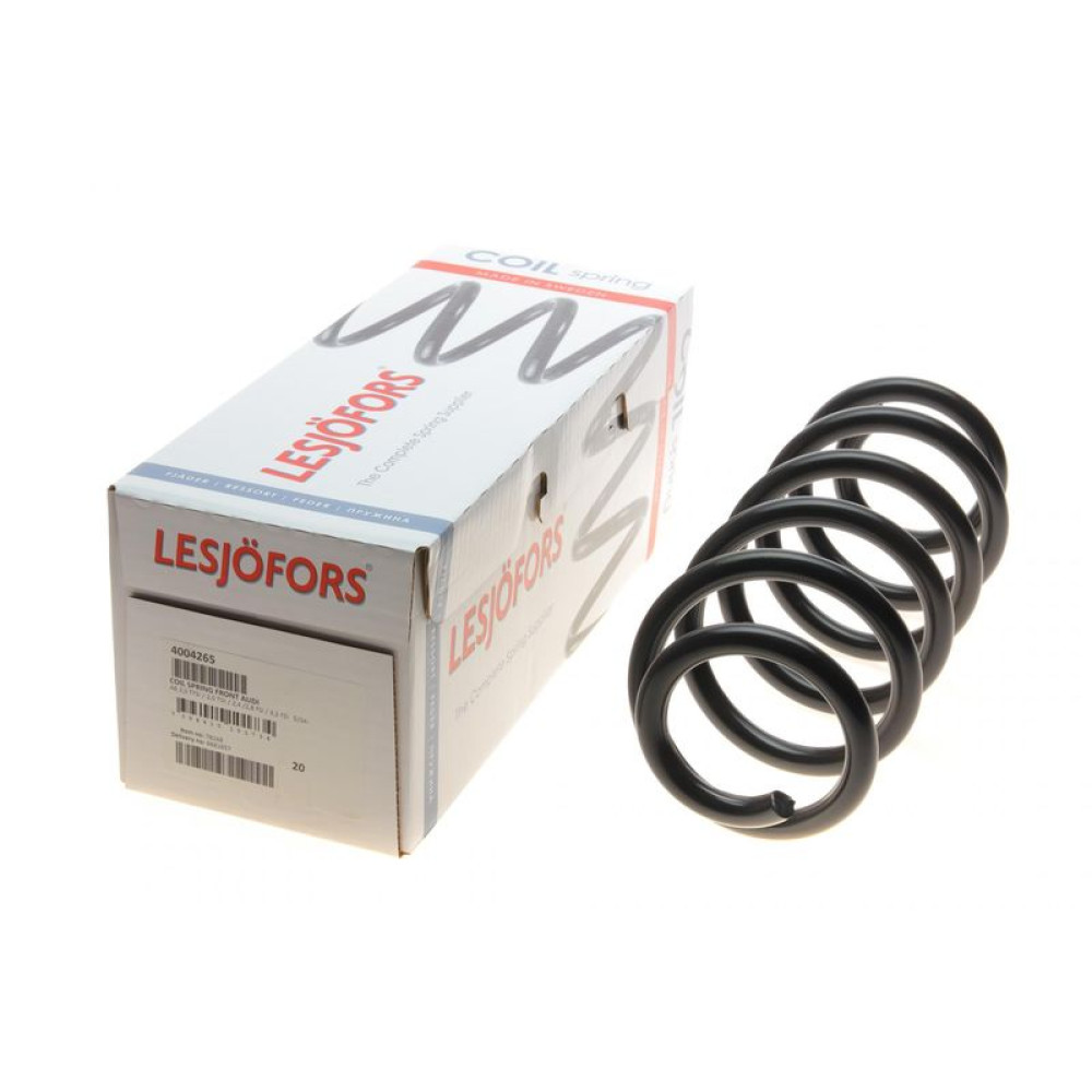 Пружина передня Audi A6 2.0TDI/TFSI/2.4/2.8FSI/3.2FSI 04-11 седан/універсал без спорт.ход.ч 4004265 LESJOFORS