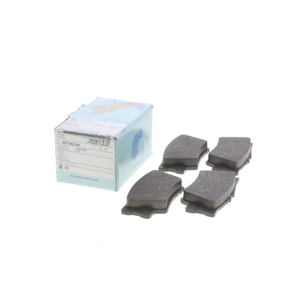 Колодки гальмівні задні Toyota Camry 2.4-3.5 05-/Rav4 2.0-2.5 05- ADT342168 BLUE PRINT