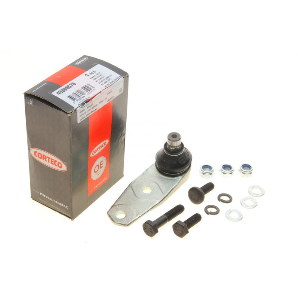 Опора кульова передня/знизу Renault Clio I/II 90-/Kangoo 97-/Megane I 96-03 d=16mm болт 10mm 49398576 CORTECO