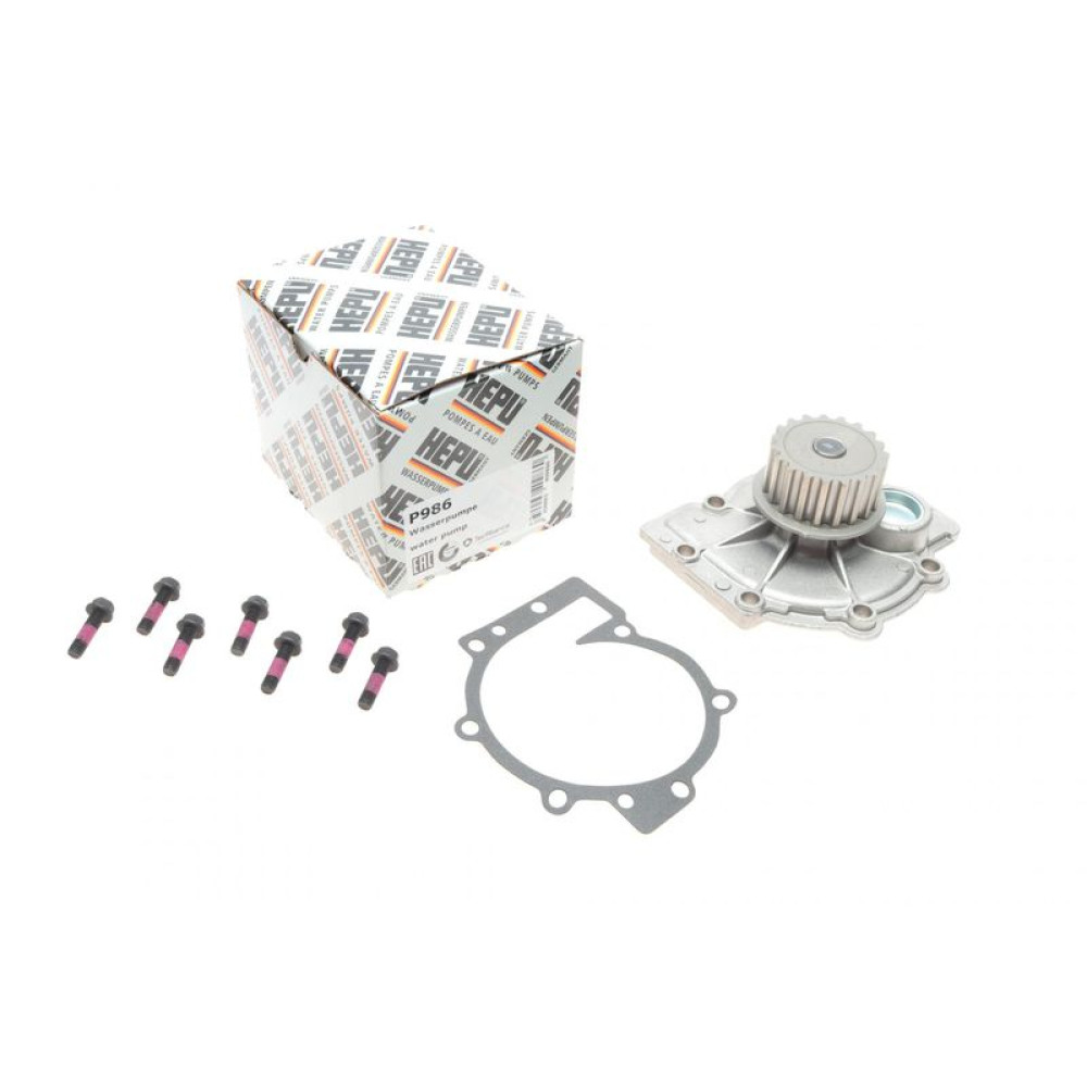 Помпа води Ford Focus/Mondeo/Kuga 2.5 05-/Volvo 1.6/1.8/2.0/2.3/2.4/2.5 97- P986 HEPU