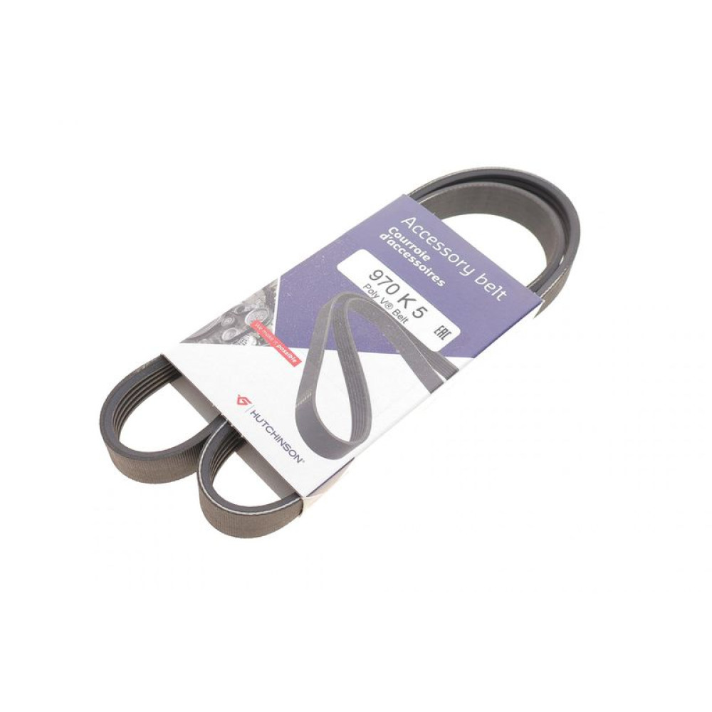 Ремень генератора Fiat Scudo 2.0 JTD 99-06 5PK970 970 K 5 HUTCHINSON