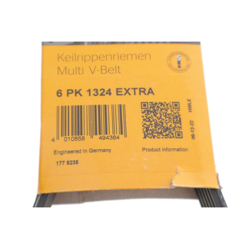 Ремінь генератора Ford Transit 2.0 EcoBlue mHEV 19- 6PK1324 EXTRA CONTINENTAL