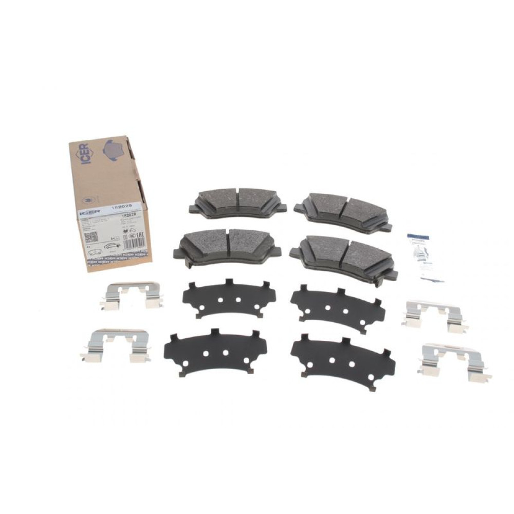 Колодки гальмівні передні Hyundai Elantra/ i30/Veloster 11-/Kia Cee'd/Cerato 12-/Soul 09- 182029 ICER