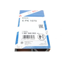 Ремень генератора VW Caddy 1.6-2.0TDI 15-/Peugeot 2008/306/307/406 1.2-1.6 03- 6PK1070 - 1 987 946 062 BOSCH
