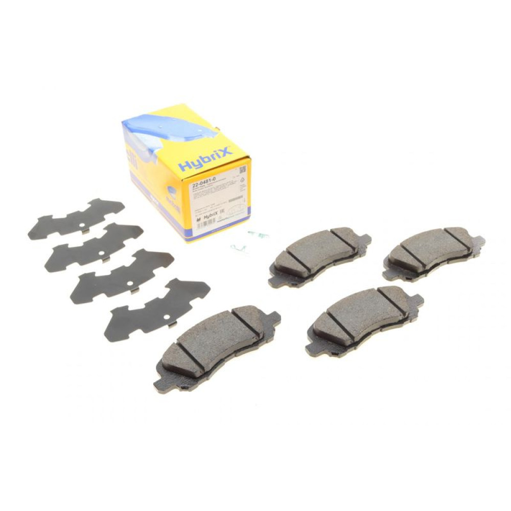 Колодки тормозные передние Citroen C4/Peugeot 4008 12-/Mitsubishi Lancer/Outlander 03-/Jeep Compas 22-0481-0 METELLI