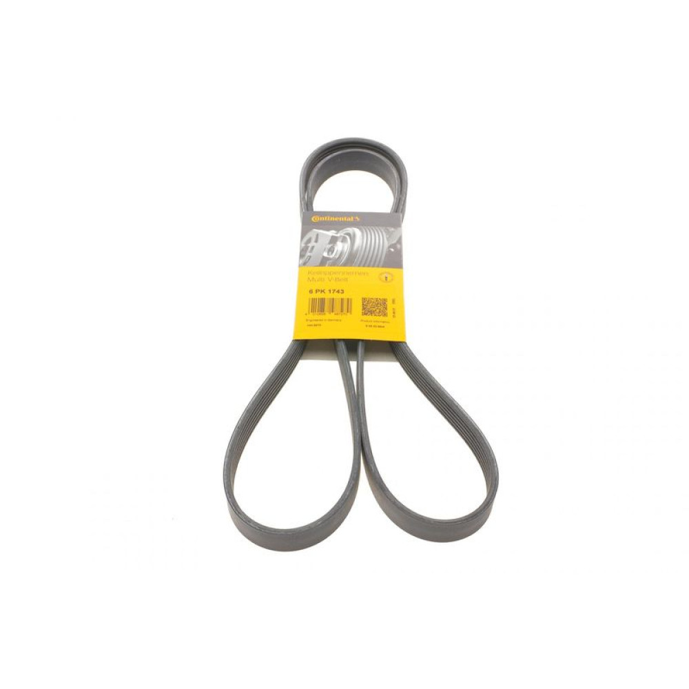Ремень генератора Peugeot 206/306/4007/406/4007/Citroen C5 1.9TD/2.0/2.2HDI 96-/Ford Galaxy 2.2 08- 6PK1743 CONTINENTAL