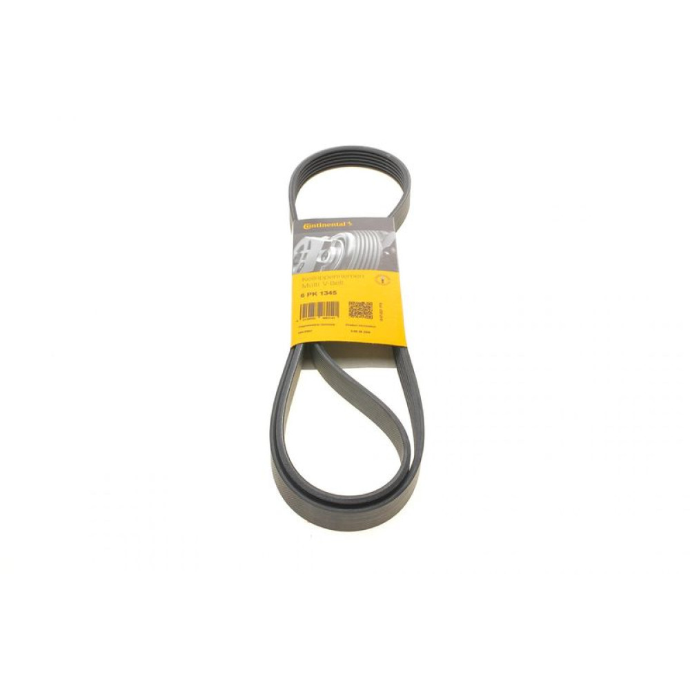 Ремінь генератора Audi A6 2.5TDI 94-97/Ford Fiesta/Fusion 1.4TDCi 01-12/Peugeot Partner 1.6HDi 05- 6PK1345 CONTINENTAL