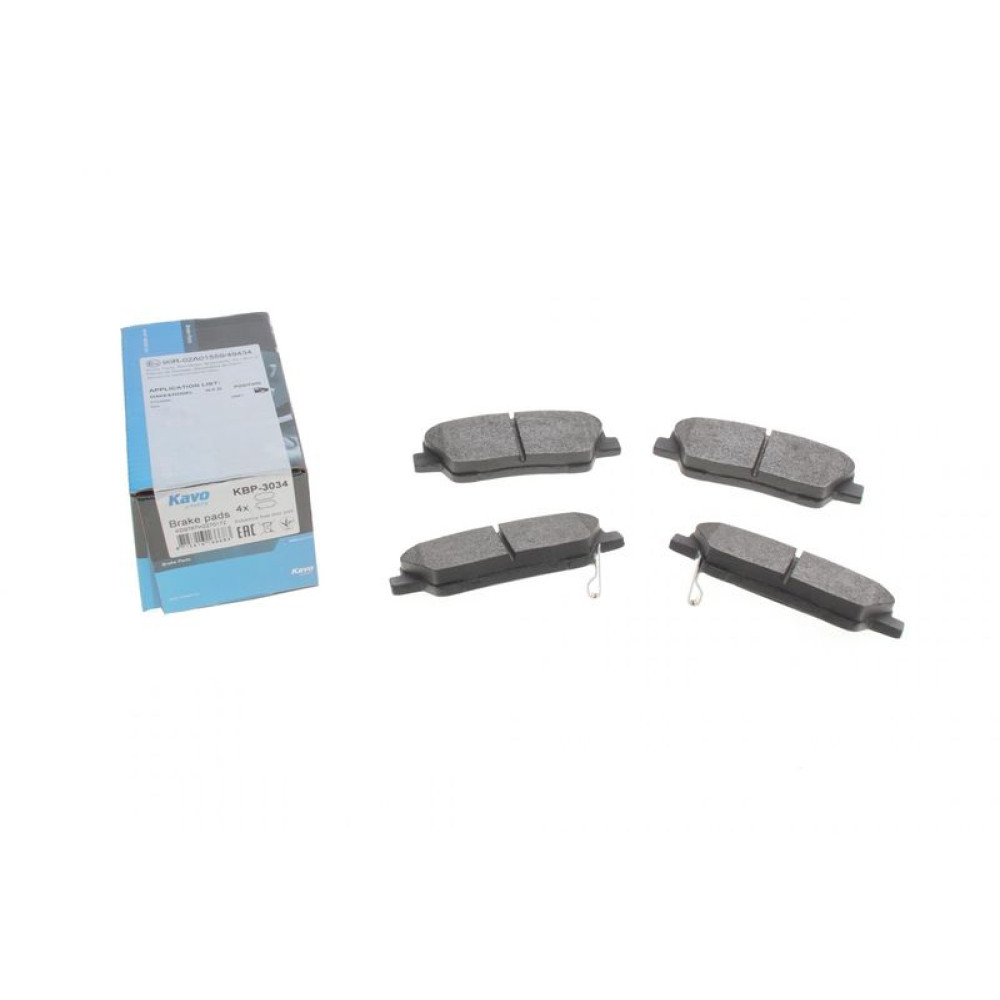 Колодки гальмівні задні Hyundai Santa Fe II 06-/Kia Sorento II 09- - KBP-3034 KAVO PARTS