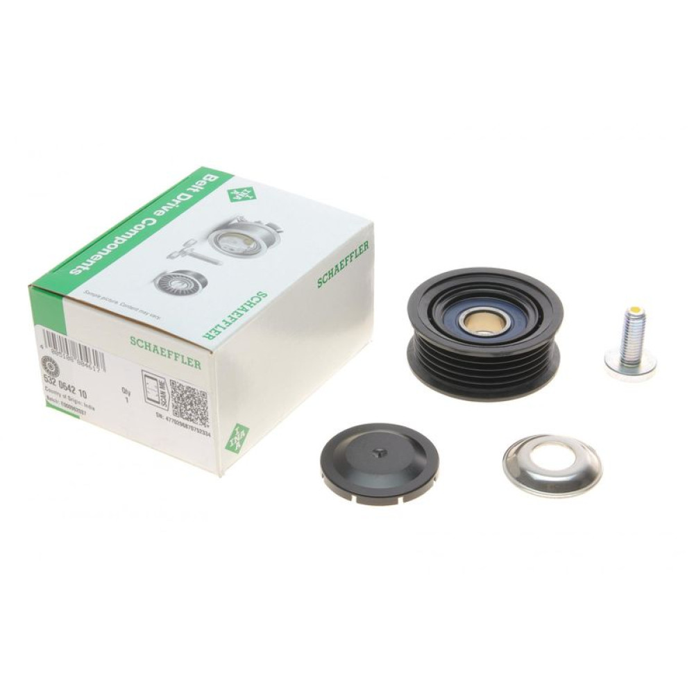 Ролик генератора Hyundai Accent/Kia Rio 1.1D-1.7D 05- паразитний 66.4х25.5 532 0642 10 INA