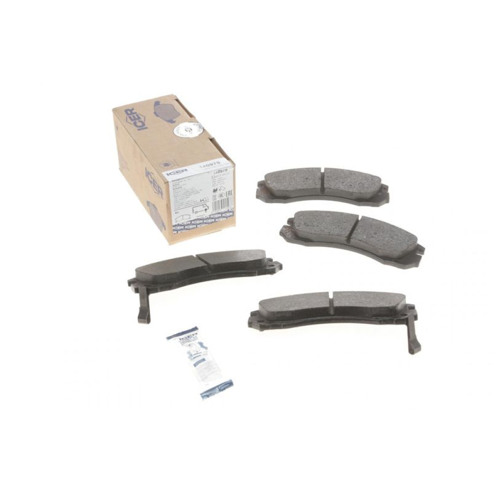 Колодки гальмівні передні Mitsubishi Outlander 03-/Lancer 94-/Galant/Pajero 88-03/Peugeot 4007 07 140979 ICER