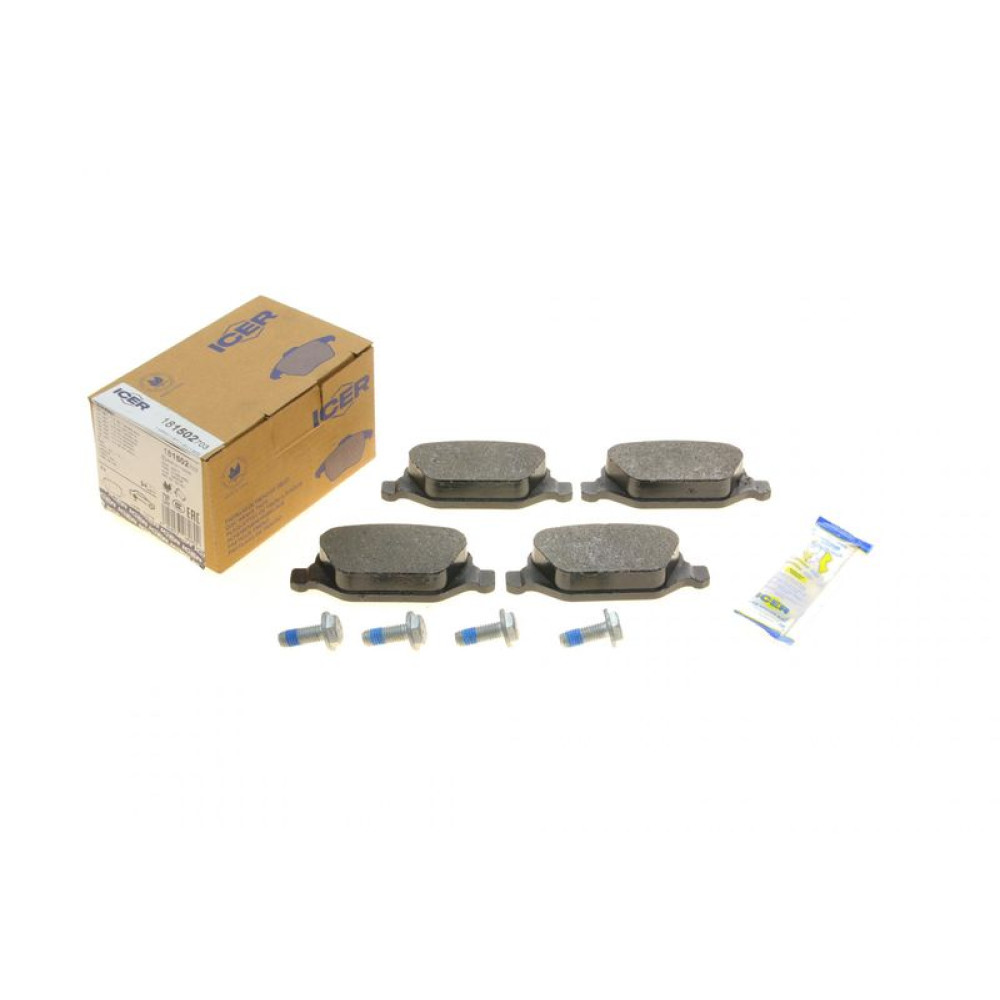 Колодки гальмівні задні Fiat Linea 07-/Lancia Lybra 99-05/Alfa Romeo 147/156 97-10 181502-703 ICER